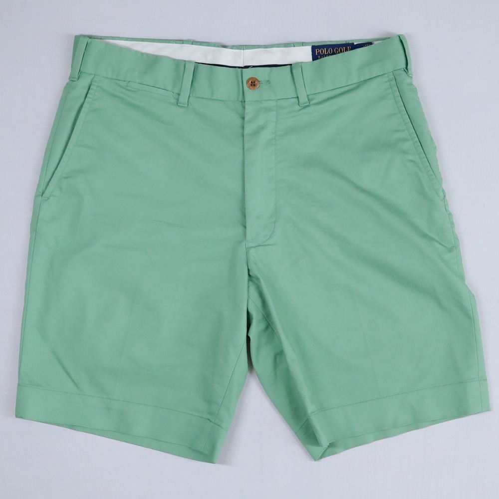 Polo Golf Ralph Lauren Shorts Mens 30 Mint Green Golf Classic Fit 8" Crest